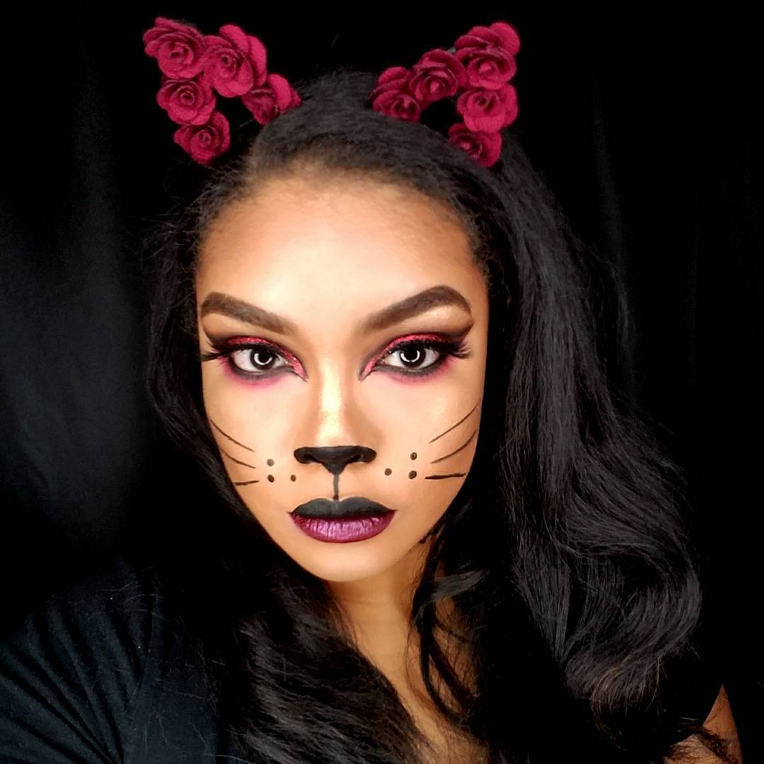 melhores ideias maquiagem mulher gato para halloween