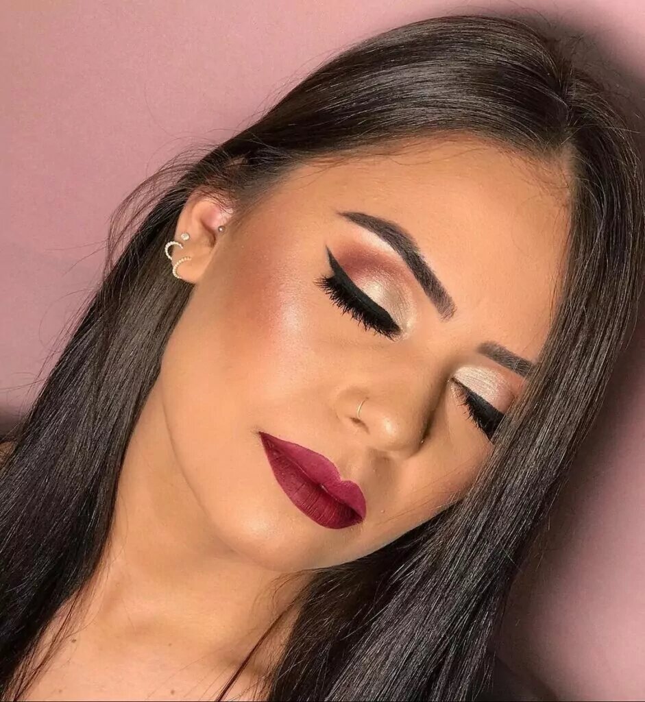 como fazer delineado de floco de neve para maquiagem natalina