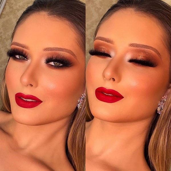 batom vermelho vs batom nude para noiva