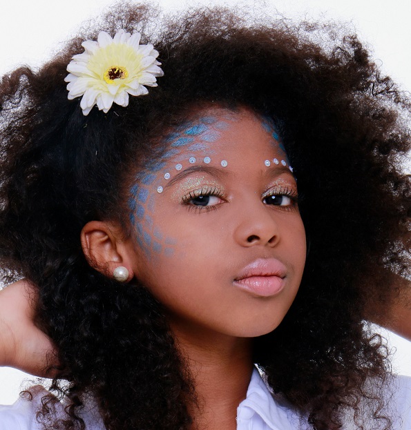 maquiagem carnaval infantil sereia