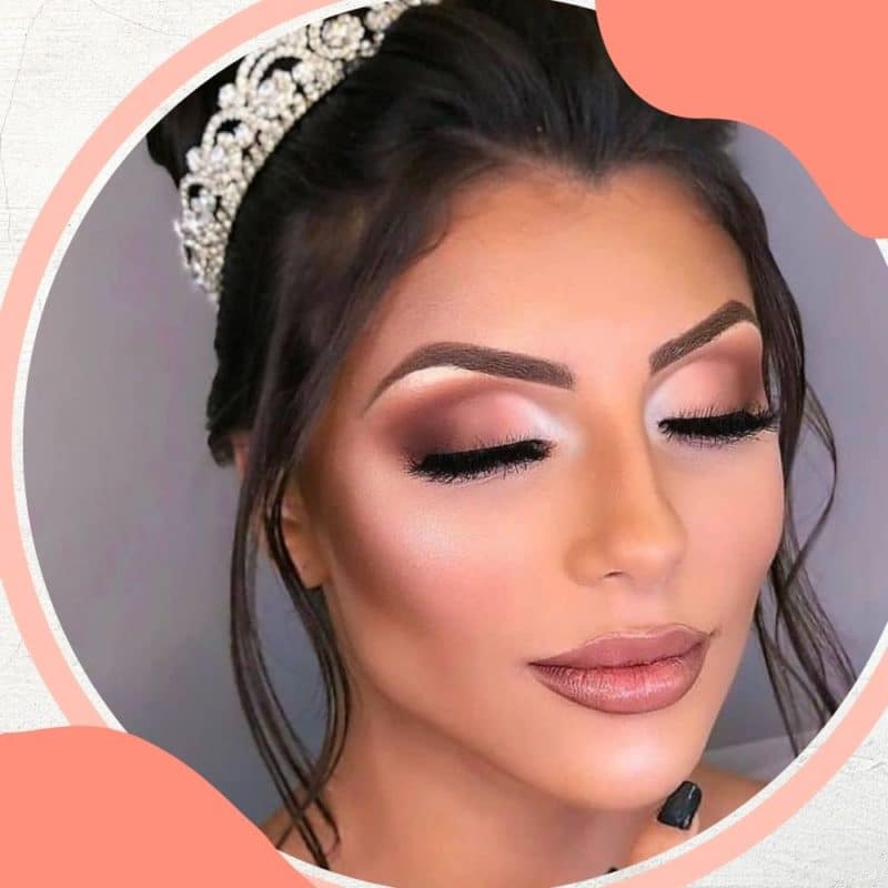 maquiagem para casamento à noite com brilho