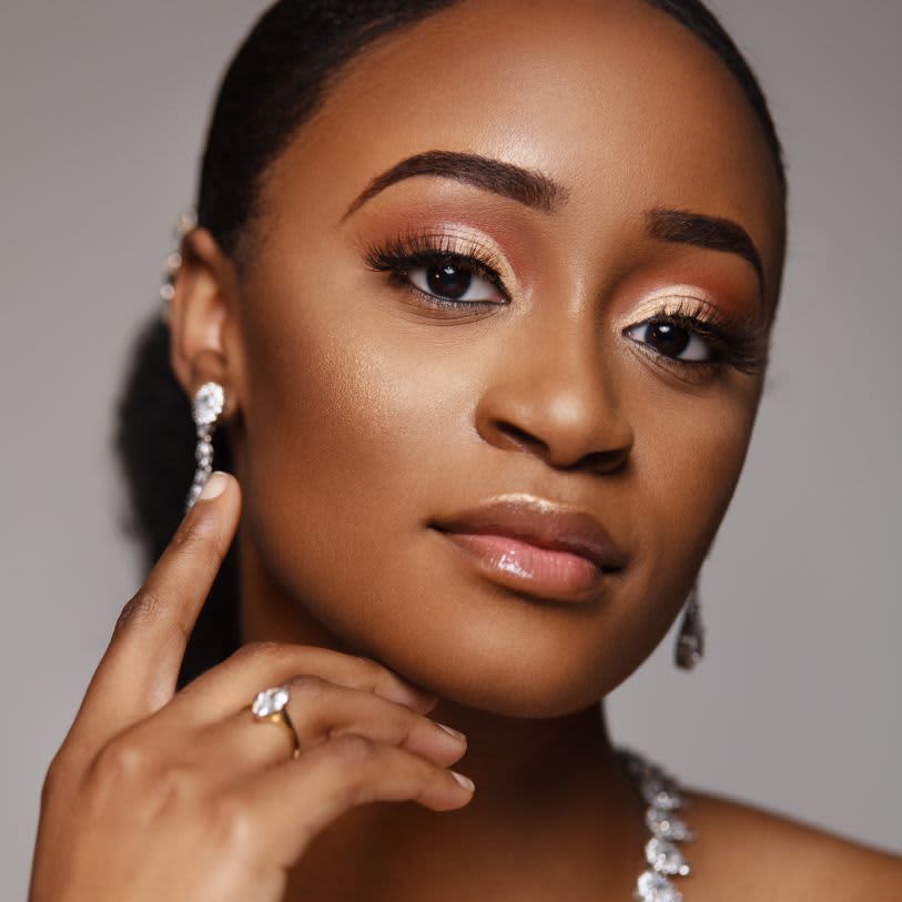 inspiração maquiagem formatura noite com glitter