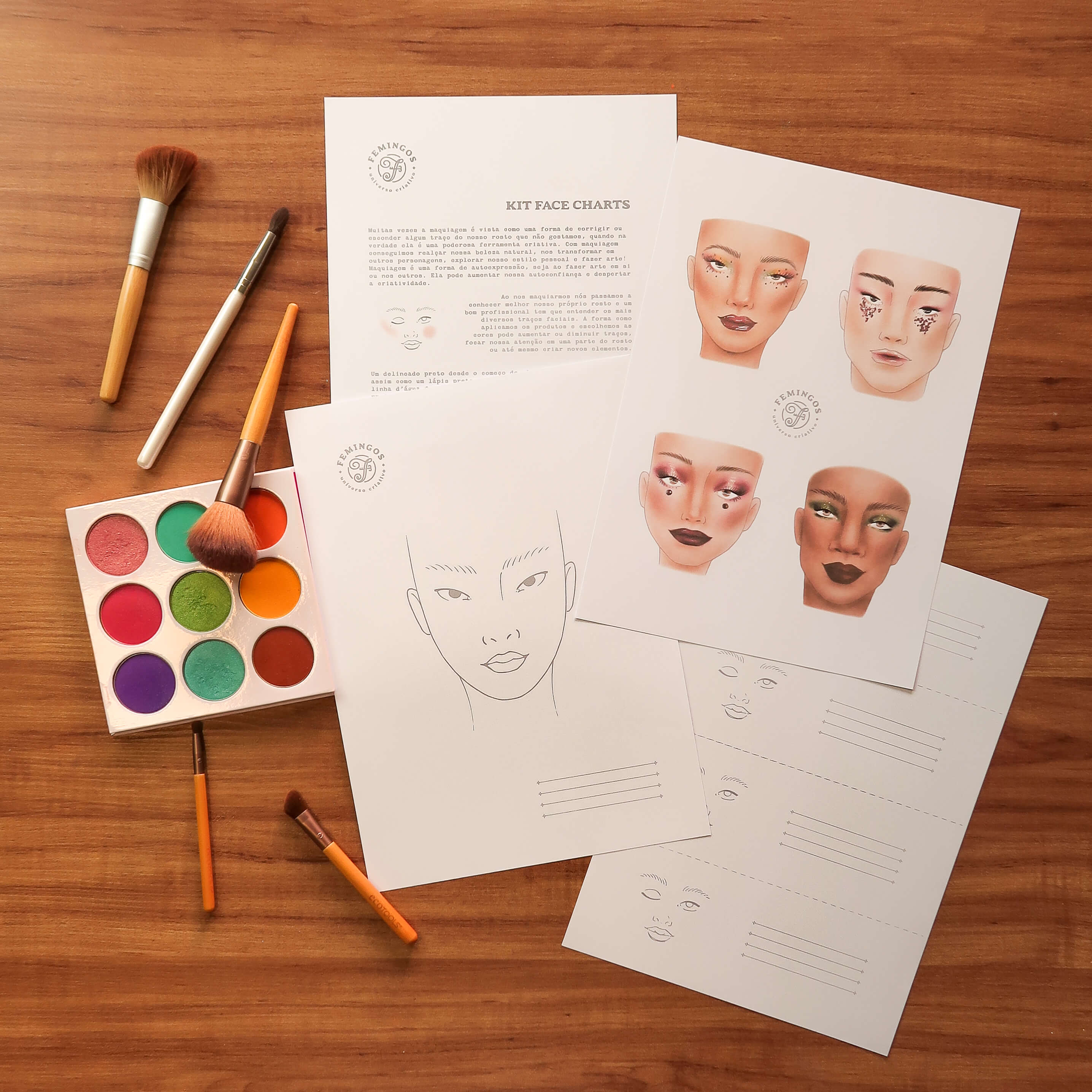 melhores ideias maquiagem de papel para criar