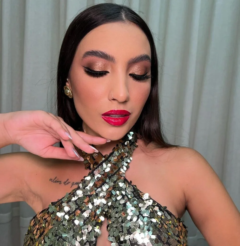 maquiagem madrinha casamento noite olho tudo boca nada