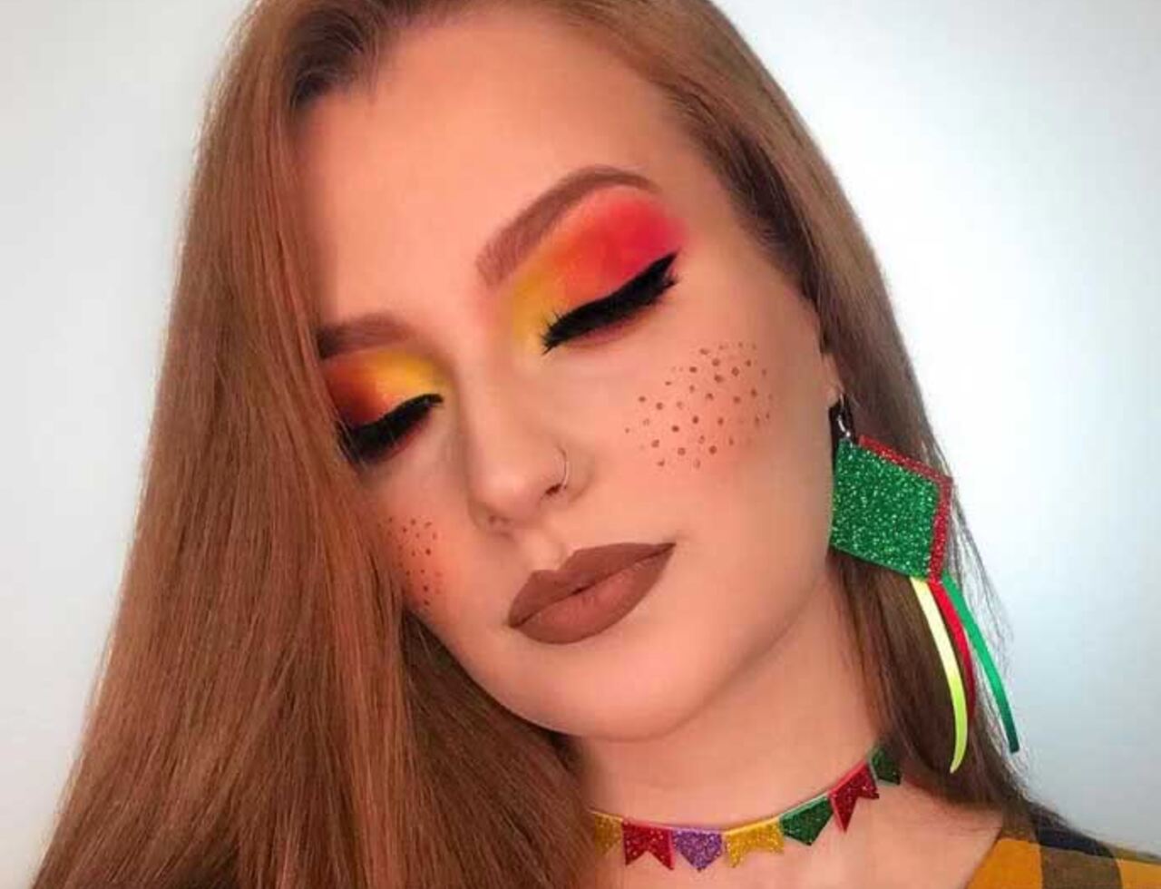tutorial maquiagem de pintinhas falsas para são joão