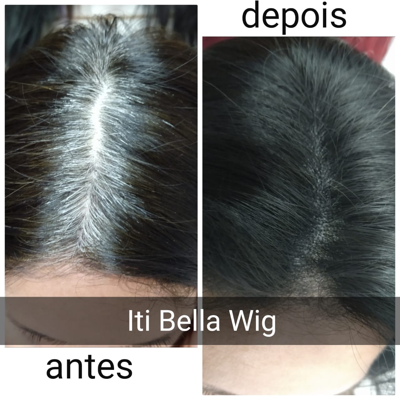 maquiagem lavável para cabelo