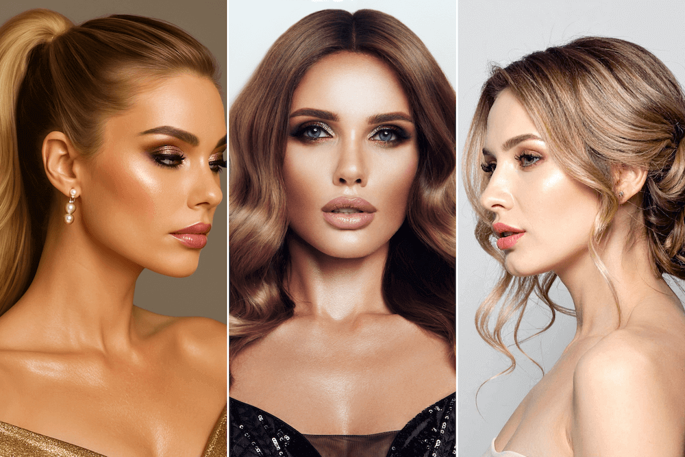 maquiagem para cabelo liso