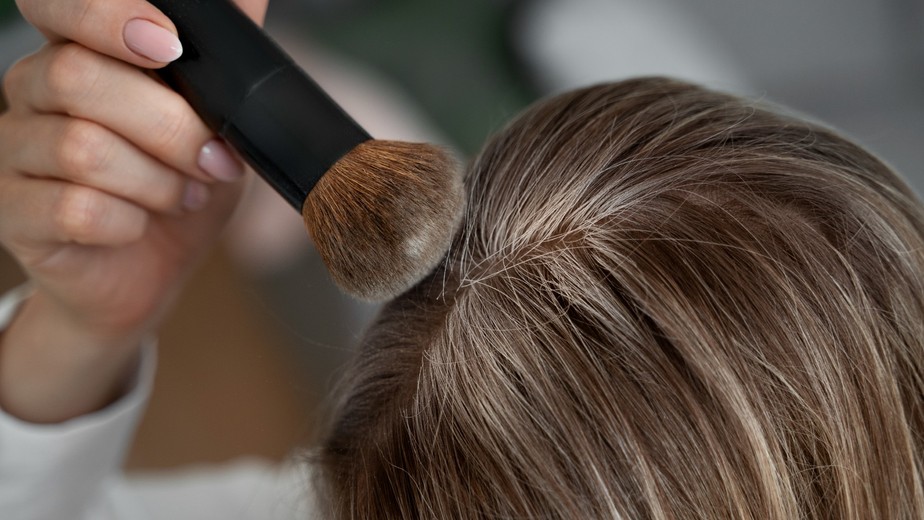 maquiagem para cabelo grisalho