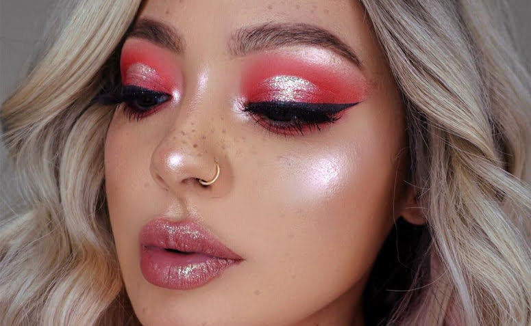 maquiagem rose gold