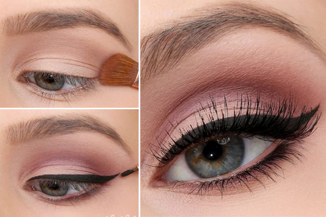 maquiagem rosa matte