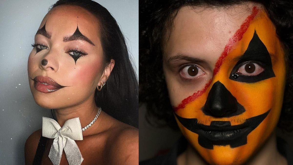 maquiagem rosto halloween bruxa