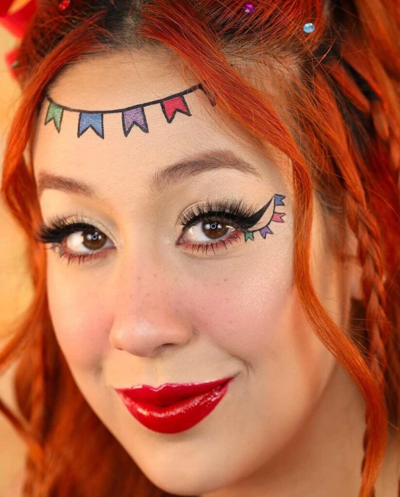 maquiagem caipira tradicional versus moderna