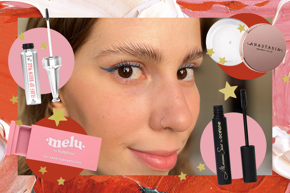 gel para sobrancelha com cor