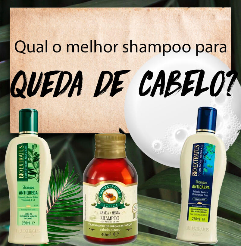 melhor shampoo para queda de cabelo