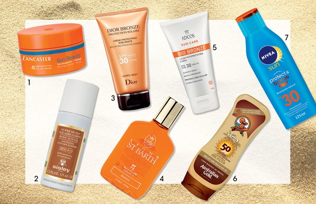 acelerador de bronzeado com proteção solar