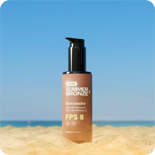 acelerador de bronzeado com proteção solar