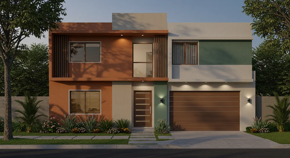 Madeira e Pedras Naturais para um Visual Moderno