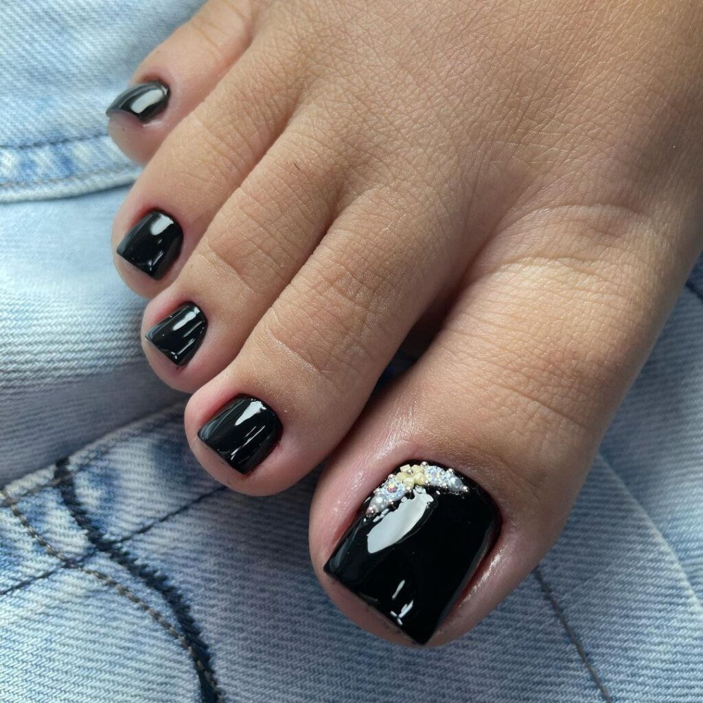 cores de esmalte para o pé vibrantes
