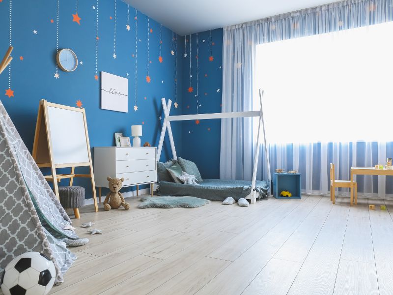 Melhores cores para pintar quarto de bebê masculino