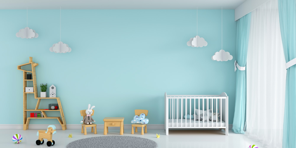Melhores cores para pintar quarto de bebê masculino