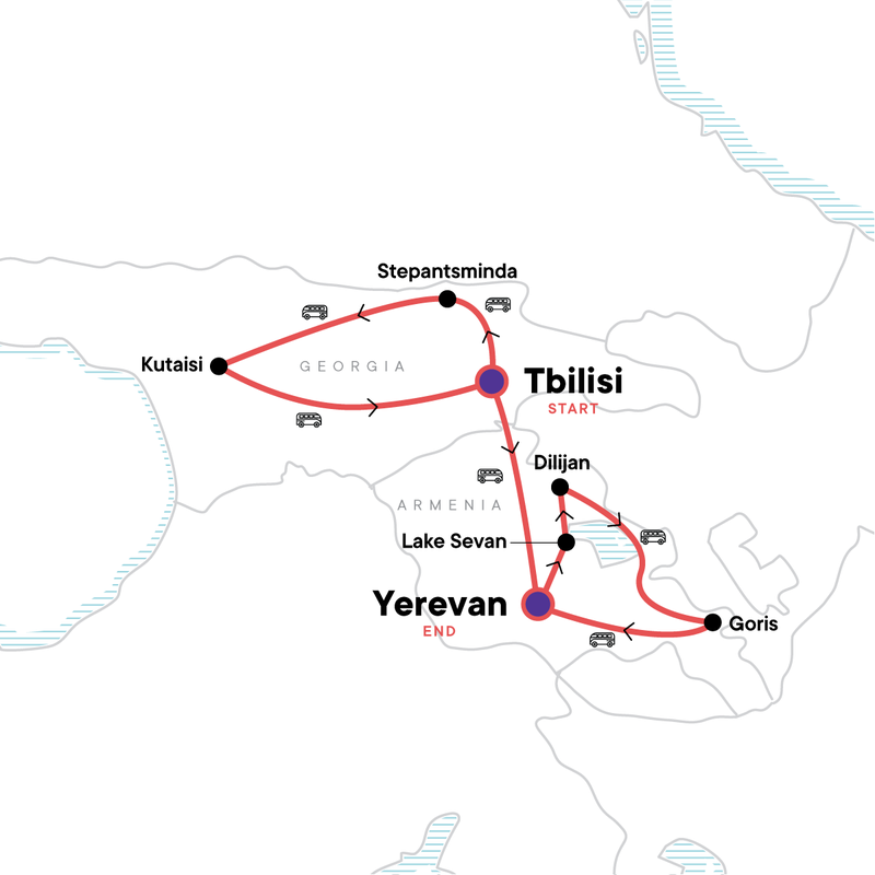 Melhores destinos para mulheres solo na Geórgia e Armênia