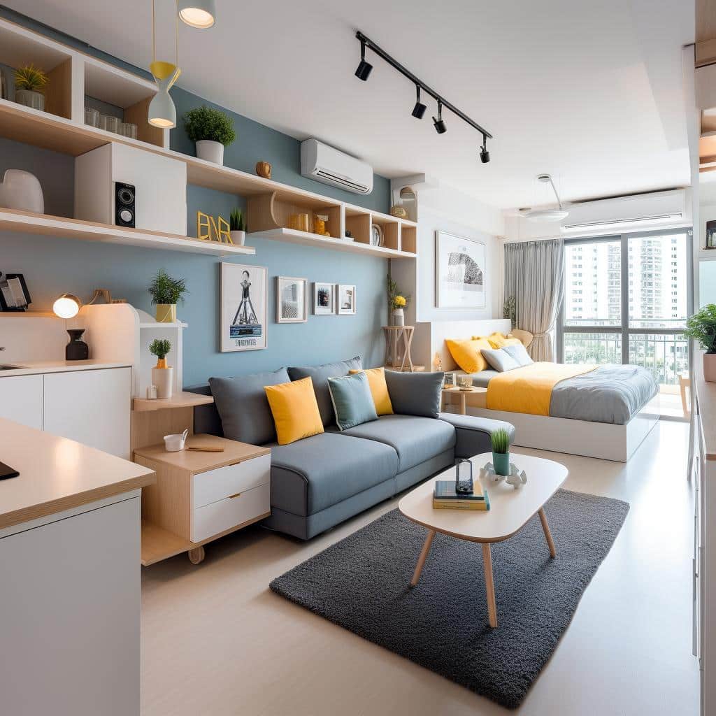 Transforme Sua Sala: 7 Ideias de Sofás-Cama e Mesas Retráteis para Ambientes Pequenos