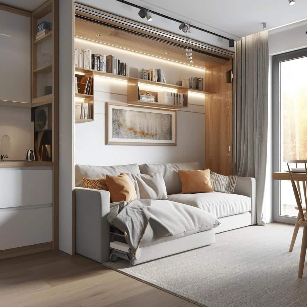 Home Office em Kitnet: Soluções Criativas com Estantes e Escrivaninhas Acopladas