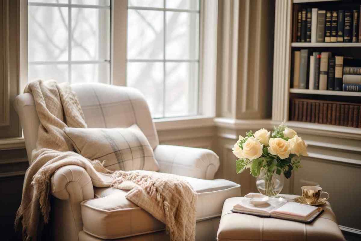 poltrona reclinável com puff para sala