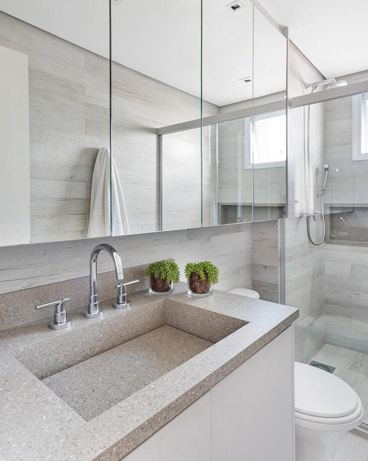 porcelanato acetinado para box