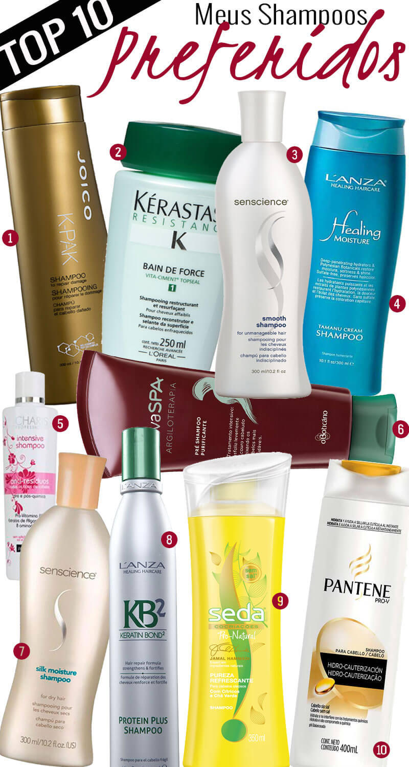 melhores shampoos para cabelo