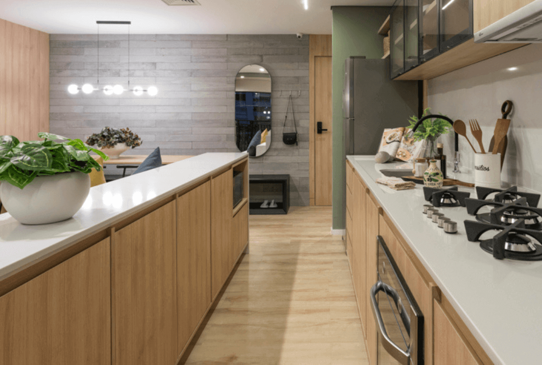 revestimento de cozinha resistente e bonito