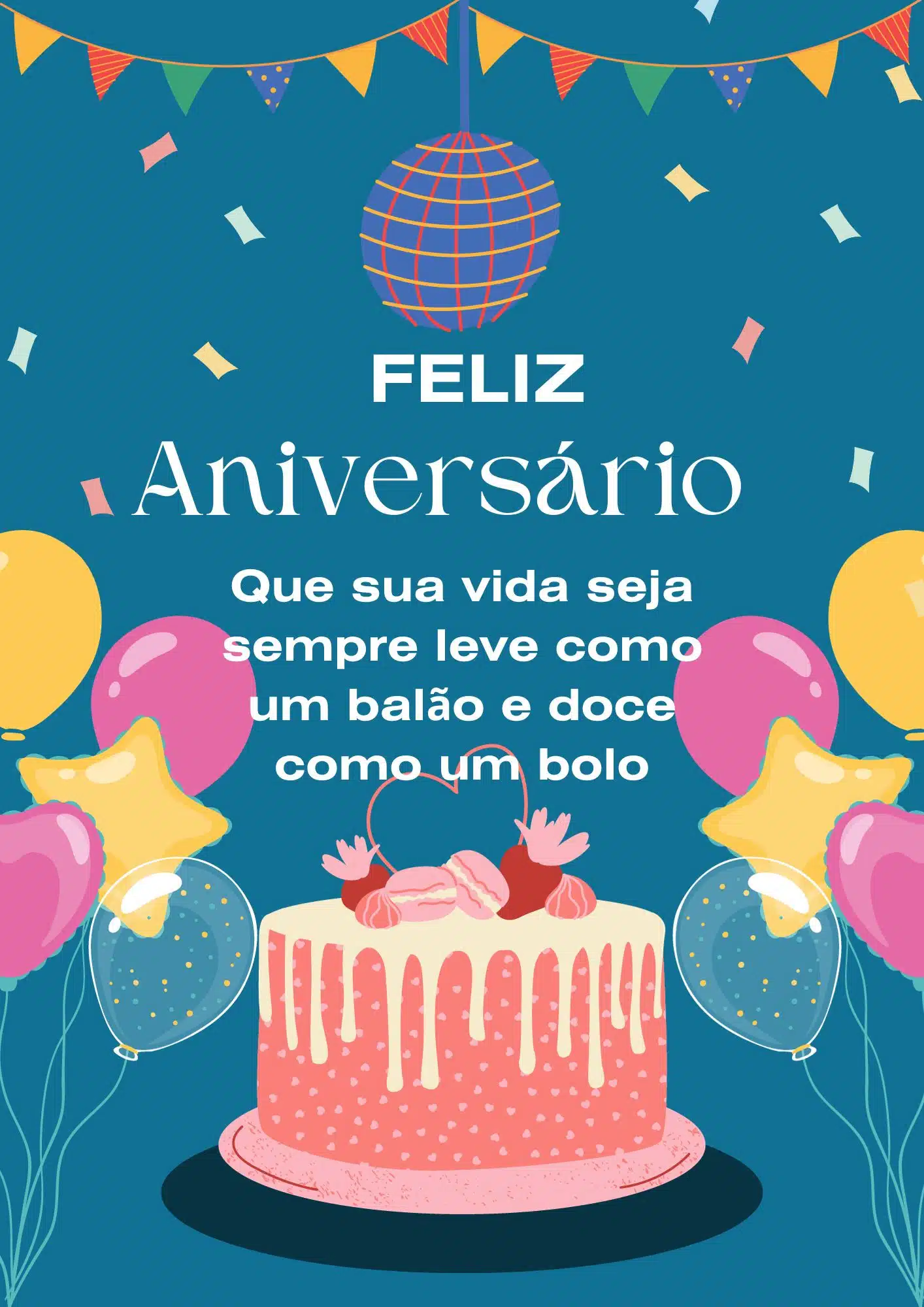 enviar bolo virtual de aniversário whatsapp