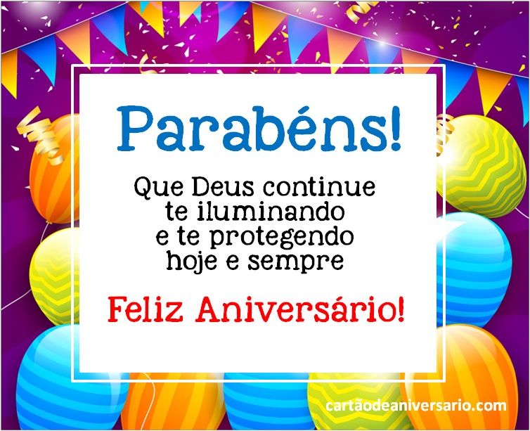 cartão de aniversário com bolo para whatsapp