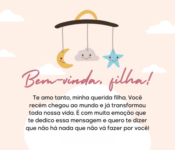 mensagem para bebe que vai nascer