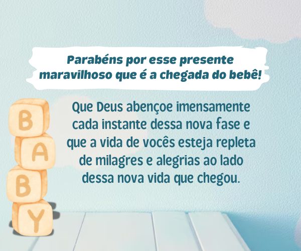 mensagem para bebe que vai nascer