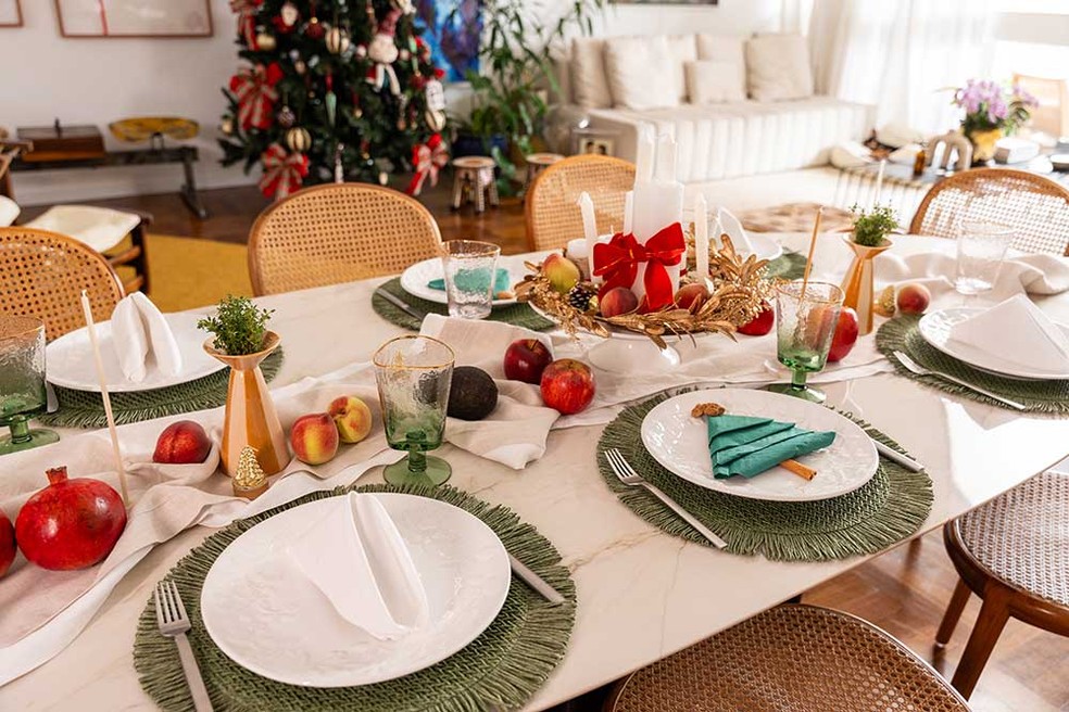 mesa posta de natal