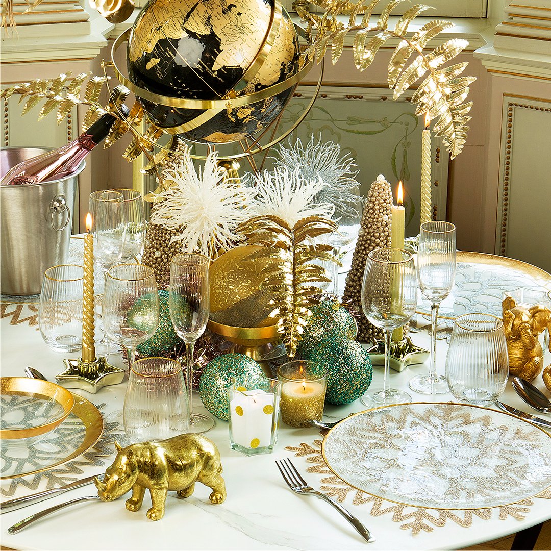 mesa de natal decoração rústica