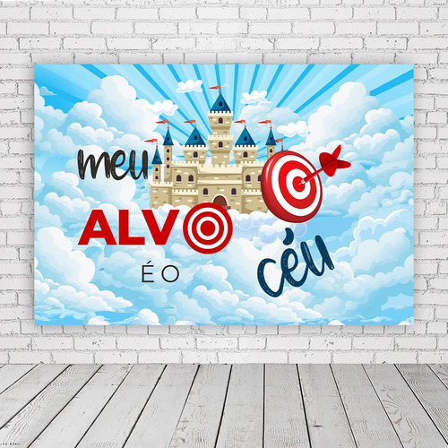 ideias de decoração meu alvo é o céu para culto infantil