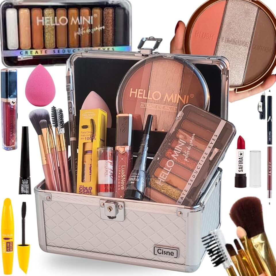 mini kit de maquiagem para pele oleosa