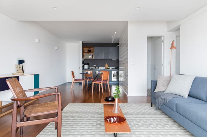 inspiração decoração minimalista para sala pequena