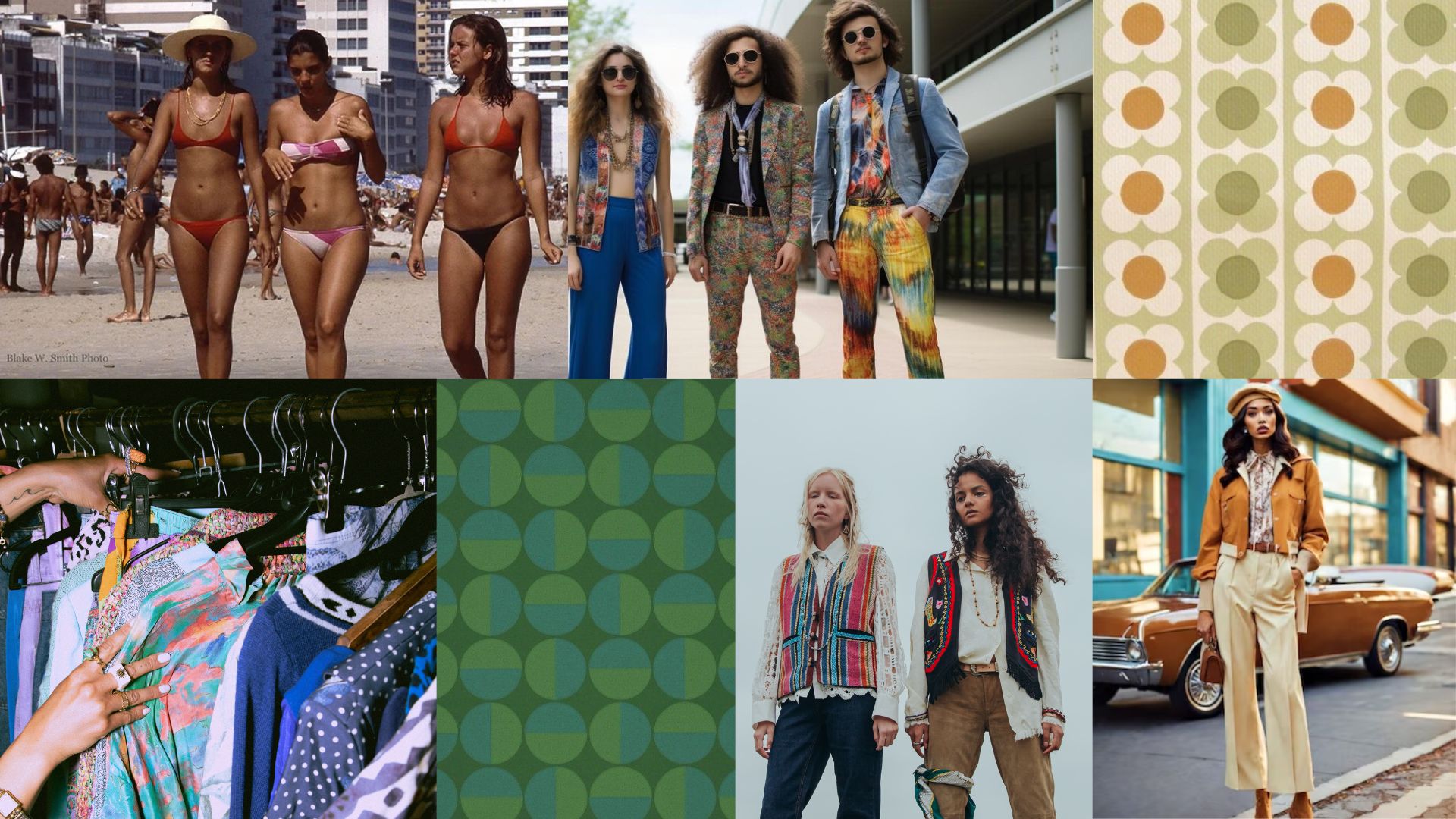 influência moda anos 70
