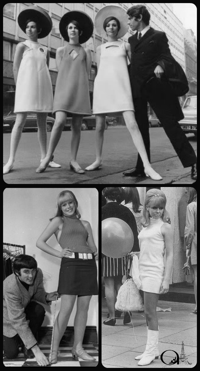 moda anos 60 vs moda atual