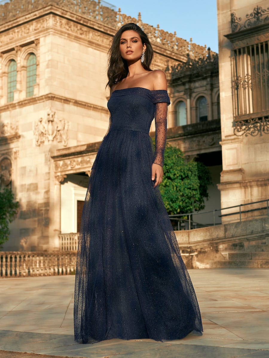 vestido de festa para casamento à noite