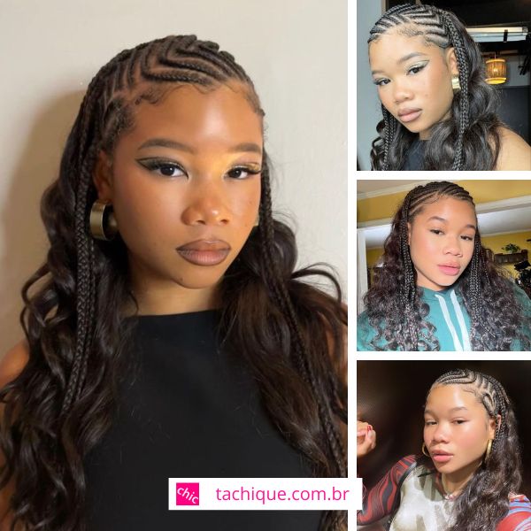 inspiração modelos de trança de raiz
