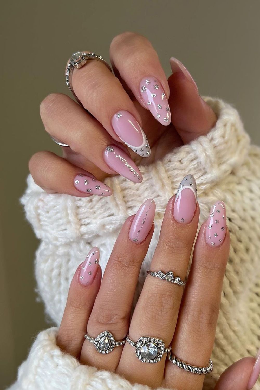 unhas em gel francesinha ano novo