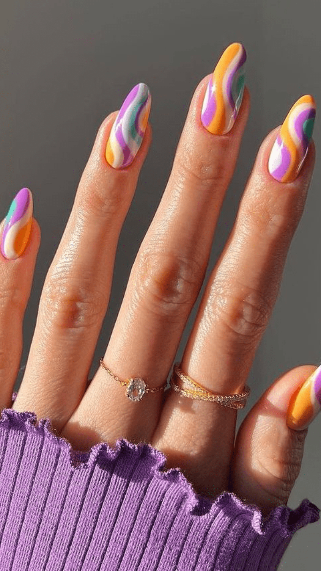 unhas em gel minimalistas ano novo