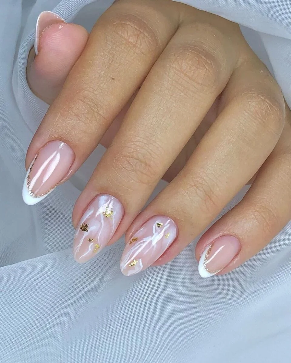 unhas em gel longas ano novo