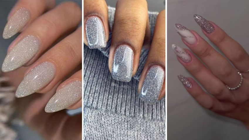 unhas de natal e ano novo
