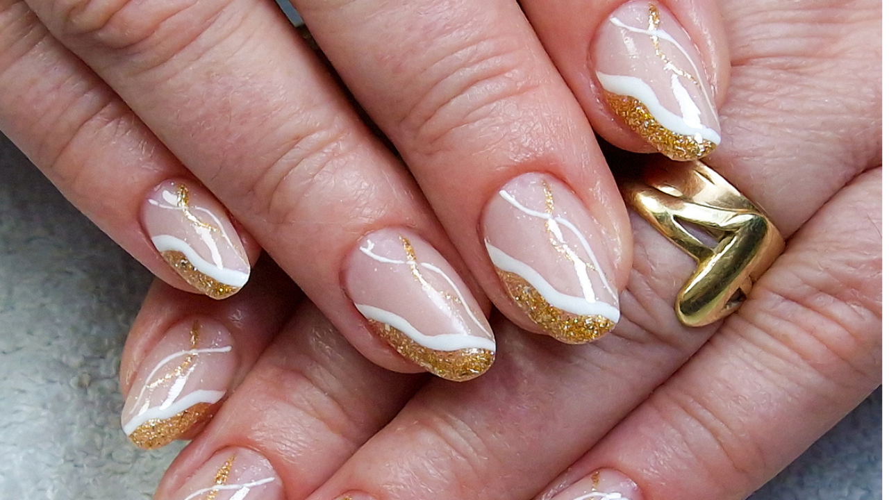unhas de natal e ano novo