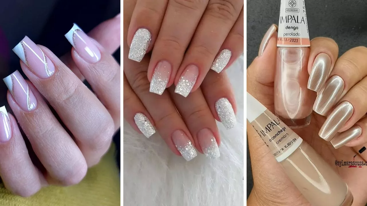 unhas em gel para ano novo